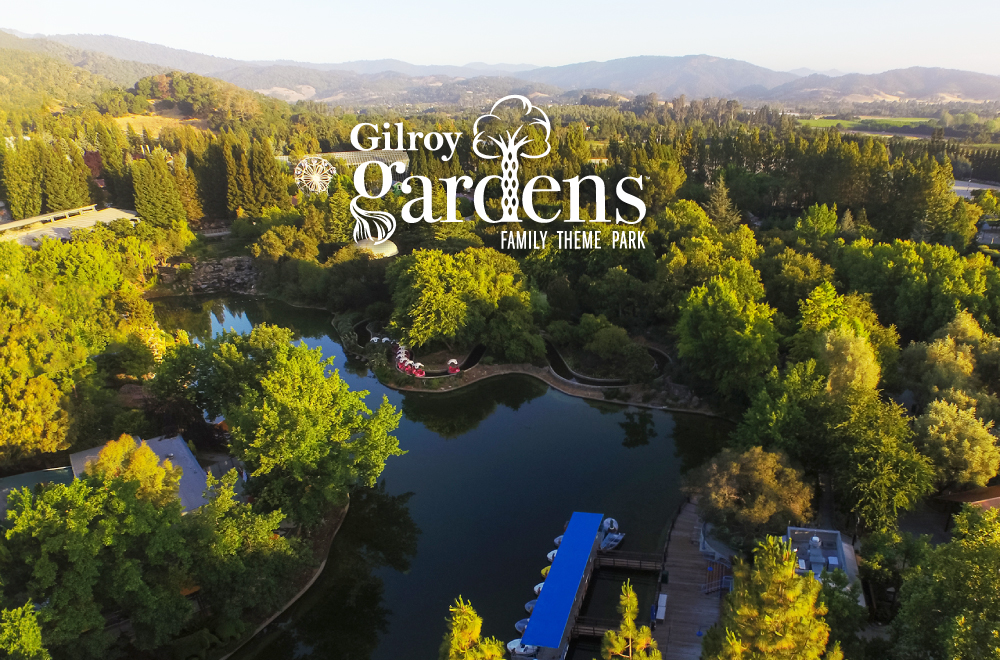 Gilroy Gardens drone shot