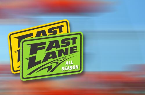 Blurry image with Fast Lane logo
