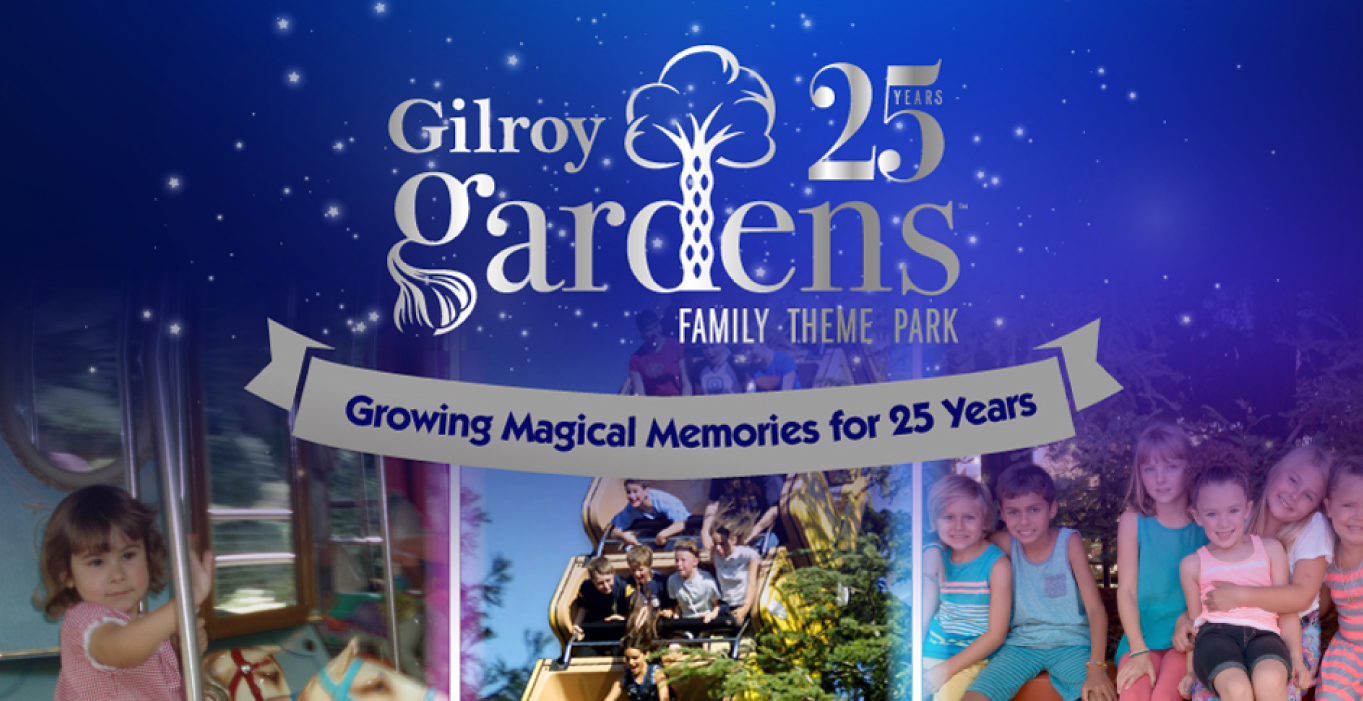 25th Anniversary logo with images of children waving and smiling