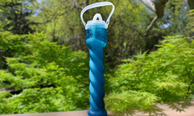 Blue slurpee cup