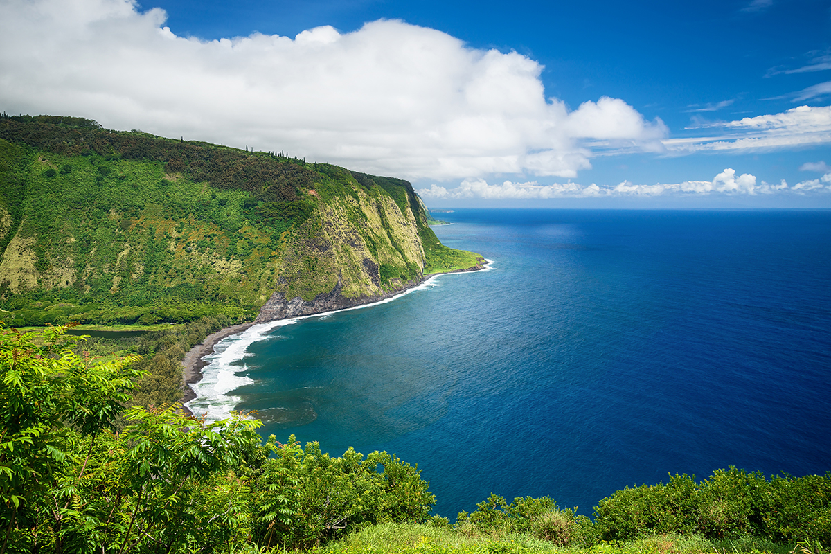 View from Waipio Valley Lookout on Big Island Hawaii